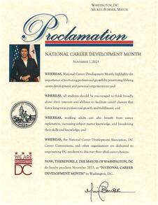 Proclamation by the Mayor of Washington DC